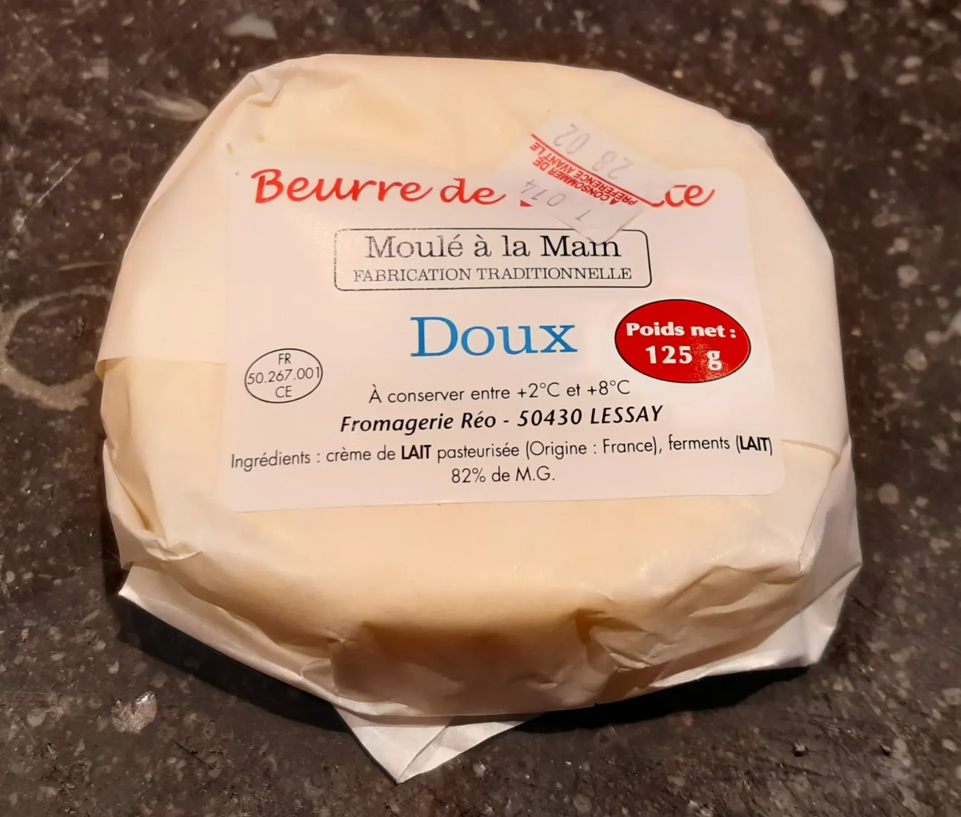[516] Beurre baratte 125 doux