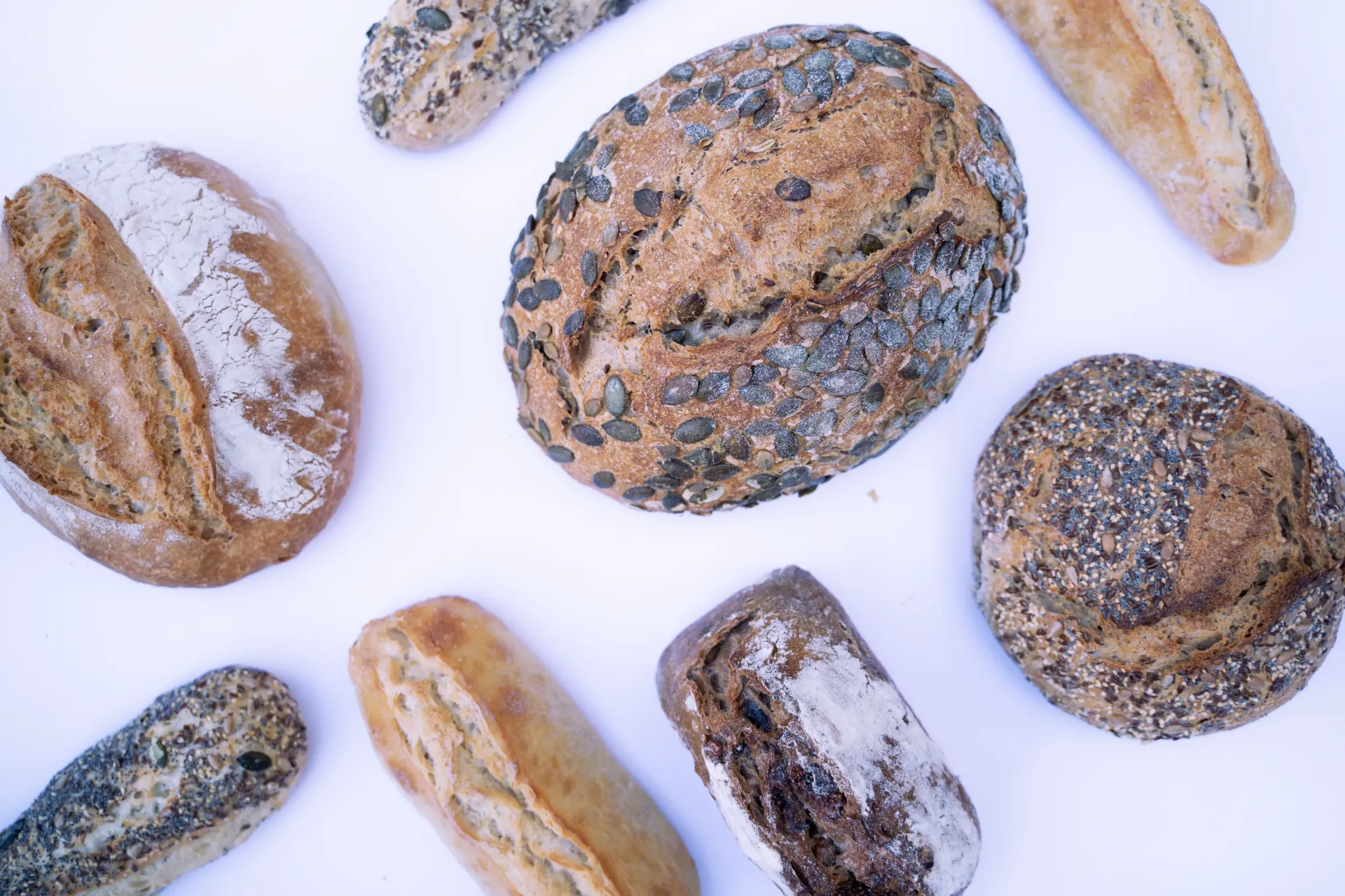 Assortiment brood en boter (Gesneden)